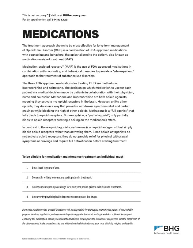 OUD Medication Fact Sheet