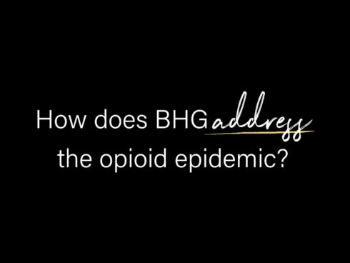 BHG staff explaining programs and strategies addressing the opioid crisis, including treatment access, medication-assisted therapy, and comprehensive behavioral health support.