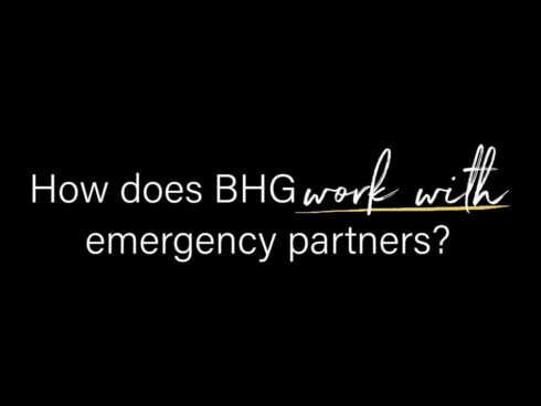 BHG CEO explaining collaboration with emergency partners, including hospitals and first responders, to provide seamless care and timely support for individuals in recovery.