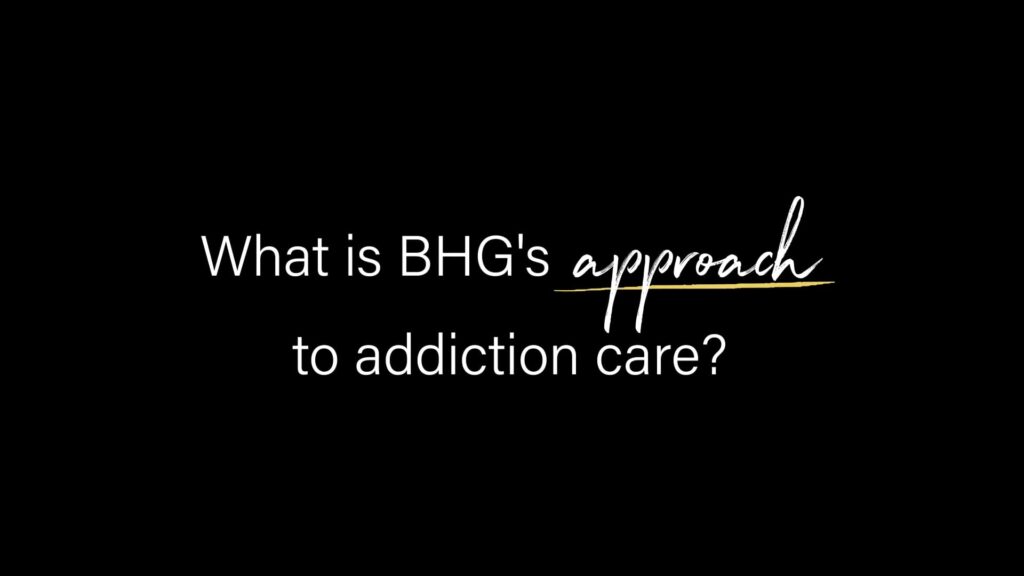 BHG staff explaining the organization’s approach to addiction care, including evidence-based treatment, behavioral health support, and patient-centered recovery strategies.